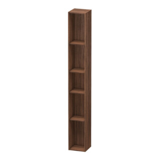 Duravit Regalelement L-Cube 18x18x140cm, 5 Fäch., vert, Nussb dunkel