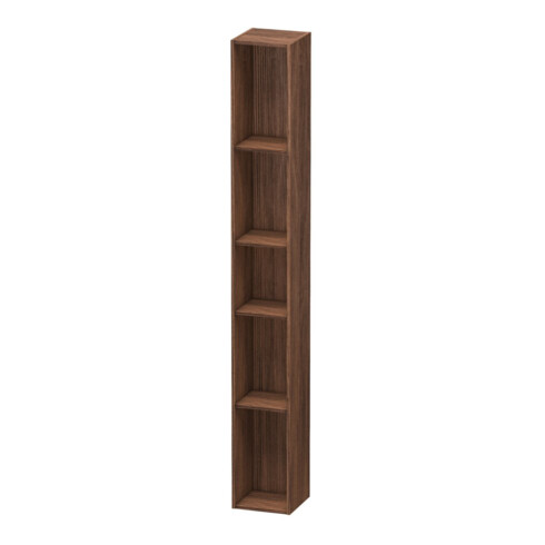 Duravit Regalelement L-Cube 18x18x140cm, 5 Fäch., vert, Nussb dunkel