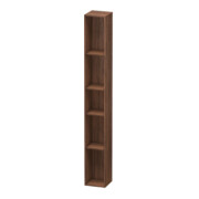 Duravit Regalelement L-Cube 18x18x140cm, 5 Fäch., vert, Nussb dunkel