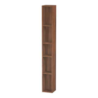Duravit Regalelement L-Cube 18x18x140cm, 5 Fäch., vert, Nussb natur