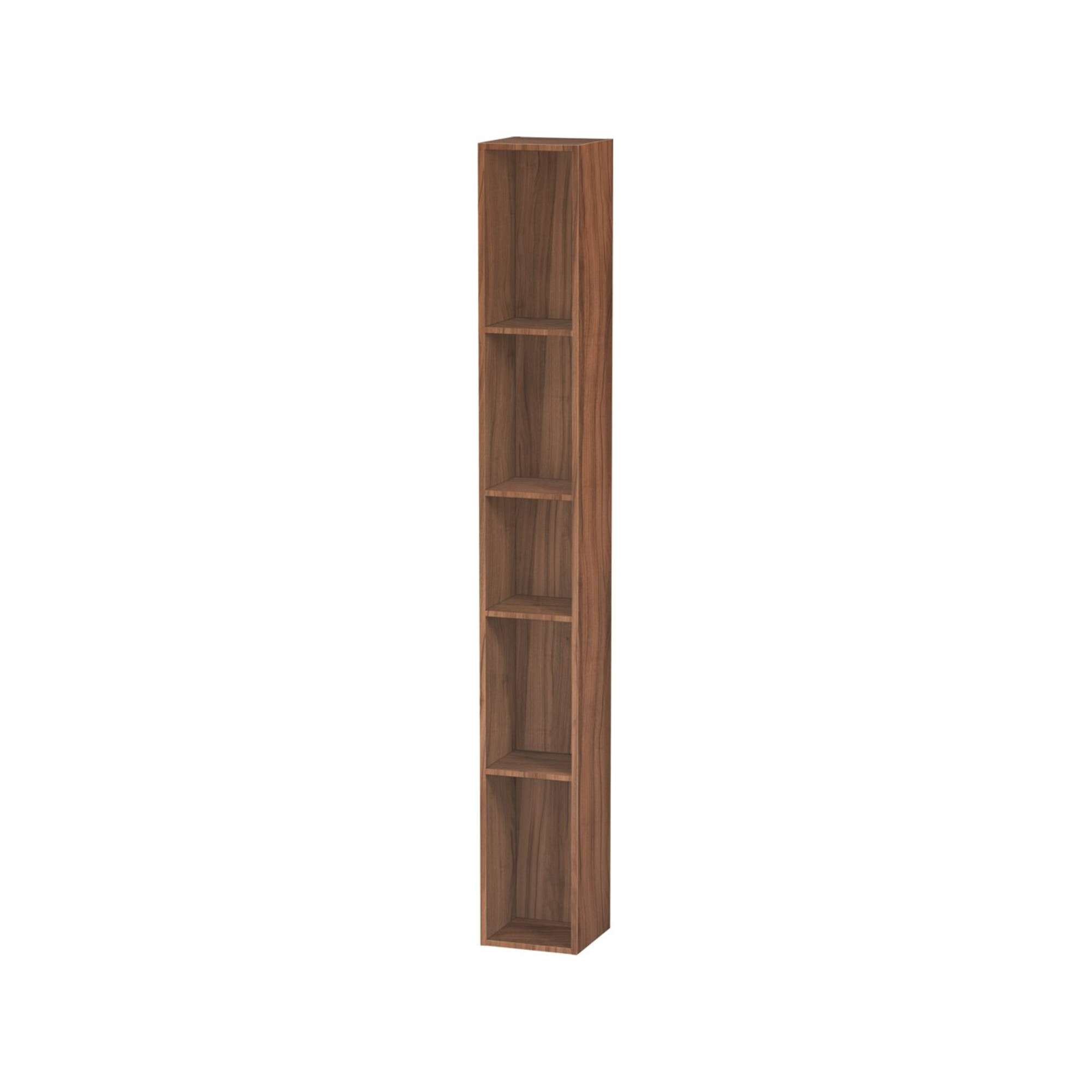 Duravit Regalelement L-Cube 18x18x140cm, 5 Fäch., vert, Nussb natur