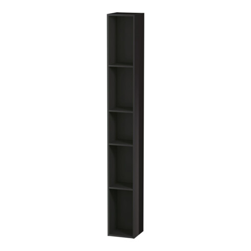 Duravit Regalelement L-Cube 18x18x140cm, 5 Fäch., vert, sw Hochglanz