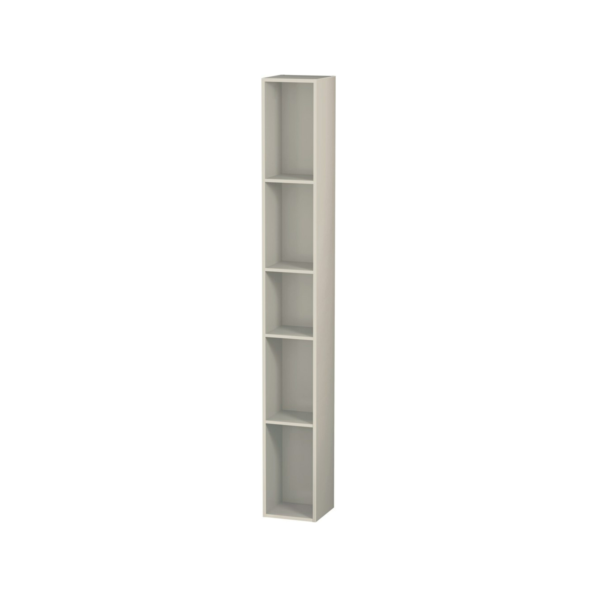 Duravit Regalelement L-Cube 18x18x140cm, 5 Fäch., vert, taupe matt