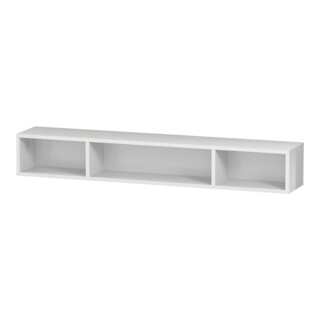 Duravit Regalelement L-Cube 80x14cm, Ei sw, 3 Fächer, horizontal