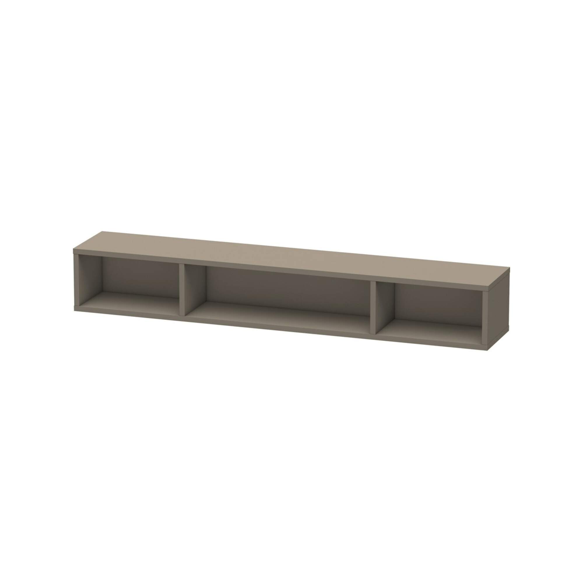 Duravit Regalelement L-Cube 80x14cm, flan. Gr s-matt, 3 Fäch., hor