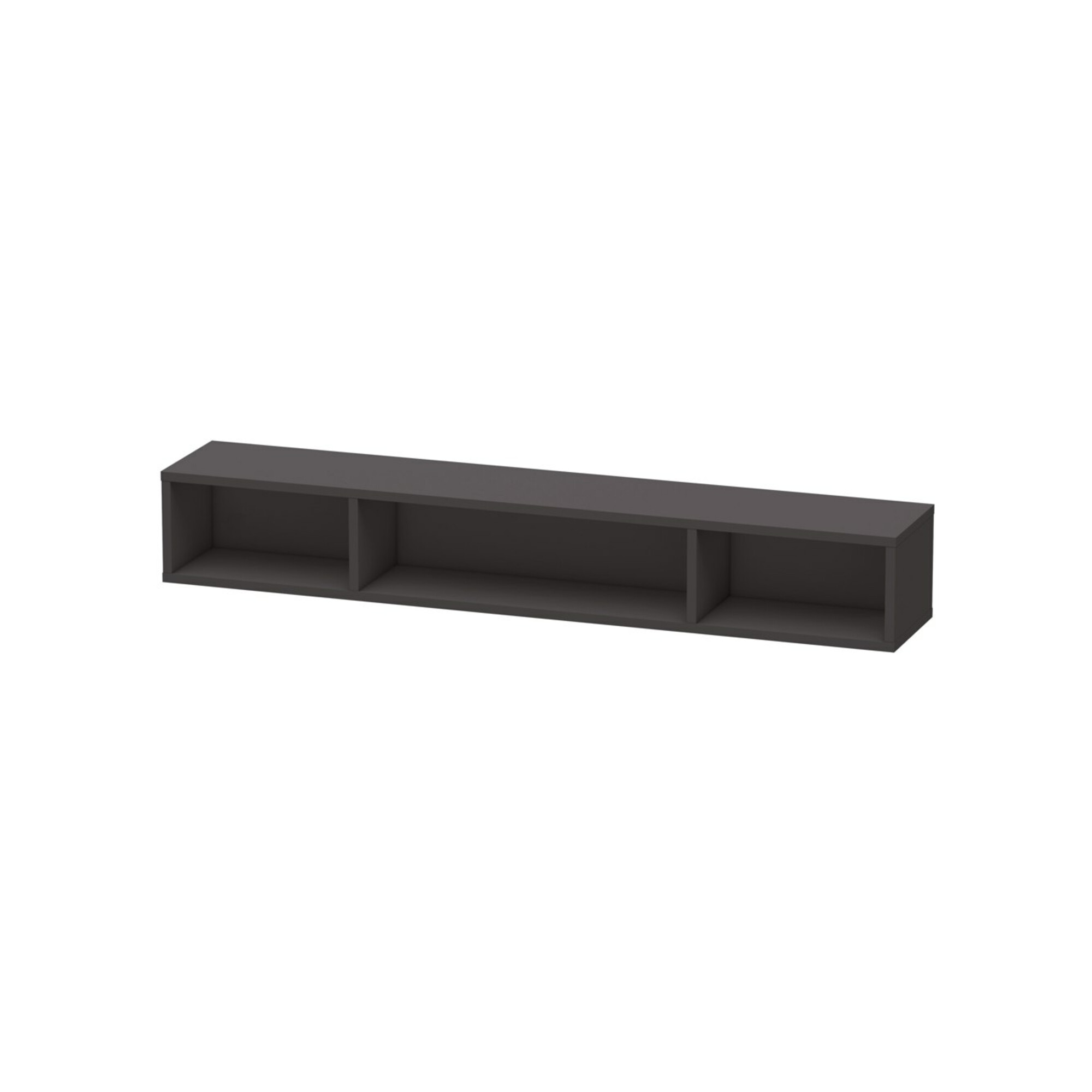 Duravit Regalelement L-Cube 80x14cm, graph matt, 3 Fäch., horizontal