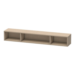 Duravit Regalelement L-Cube 80x14cm, leinen, 3 Fächer, horizontal