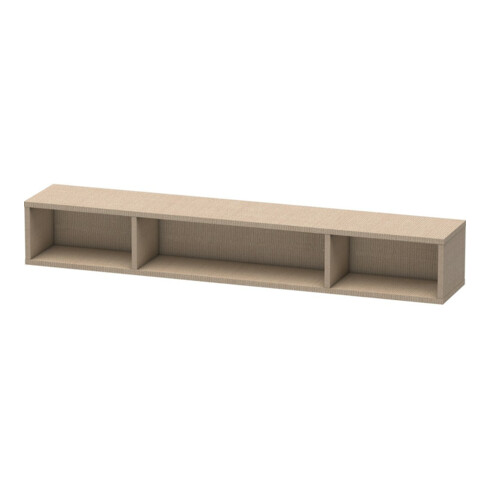 Duravit Regalelement L-Cube 80x14cm, leinen, 3 Fächer, horizontal