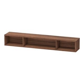 Duravit Regalelement L-Cube 80x14cm, Nussb dkl., 3 Fäch., horizontal