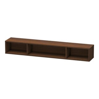 Duravit Regalelement L-Cube 80x14cm, Nussb geb., 3 Fäch., horizontal