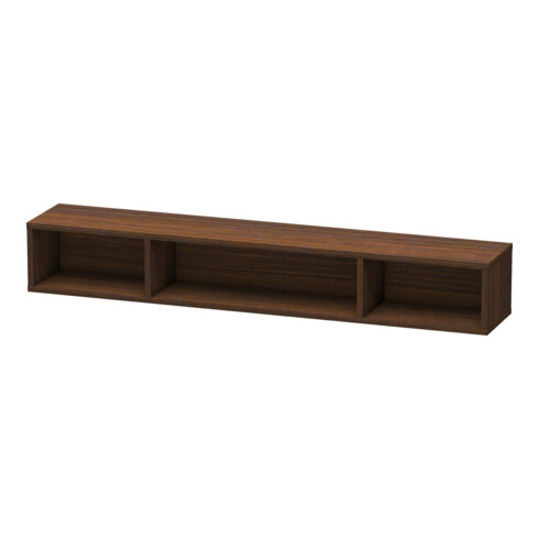 Duravit Regalelement L-Cube 80x14cm, Nussb geb., 3 Fäch., horizontal