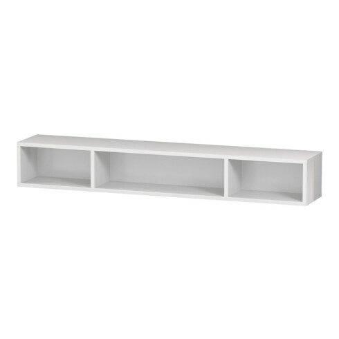 Duravit Regalelement L-Cube 80x14cm, we. matt, 3 Fächer, horizontal