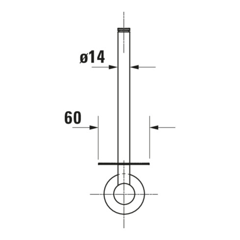 Duravit Reserve-Papierhal. D-Code 6x9,5cm, chrom