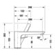 Duravit Robinet de baignoire 3 trous Wave acier inoxydable brossé-3