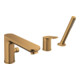 Duravit Robinet de baignoire 3 trous Wave Bronze brossé-1