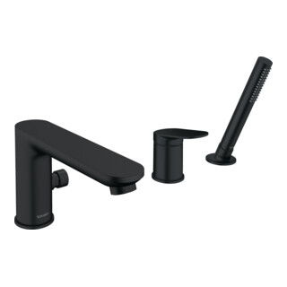 Duravit Robinet de baignoire 3 trous Wave noir mat