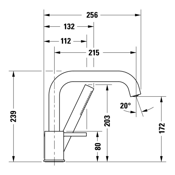Duravit Robinet de baignoire Circle 3 trous chrome