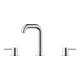 Duravit Robinet lavabo 3 trous Circle Sortie 140 mm, sans tirette, chrome