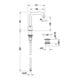 Duravit Robinet lavabo 3 trous Circle Sortie 140 mm, sans tirette, chrome