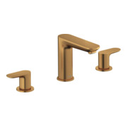 Duravit Robinet lavabo 3 trous Wave, bec 129 mm, bronze brossé