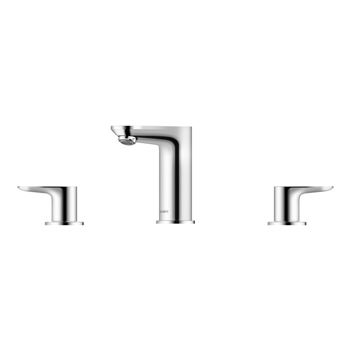 Duravit Robinet lavabo 3 trous Wave, portée 129 mm, chrome