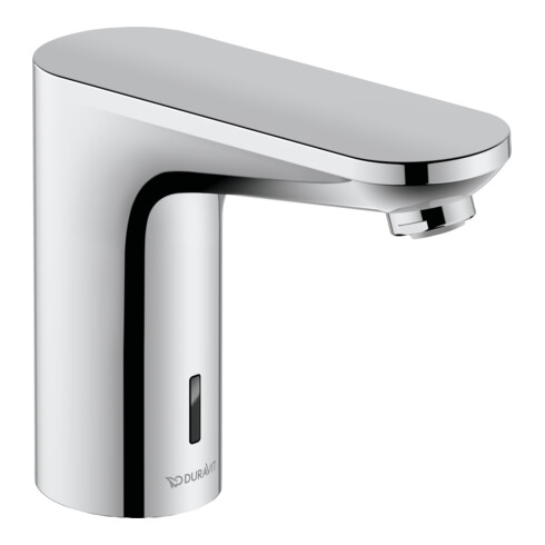 Duravit Robinet lavabo infrarouge avec capteur 1 batt., bec 122 mm, régulation temp., chrome