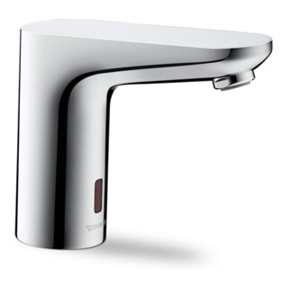Duravit Robinet lavabo infrarouge avec capteur 1 bloc d'alimentation, saillie 122 mm, chrome