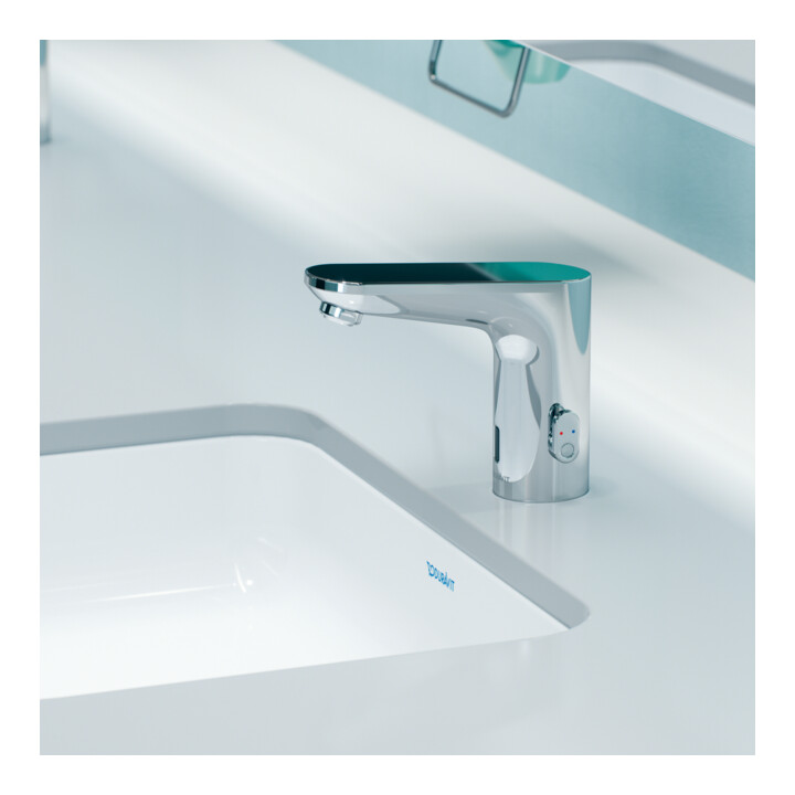 Duravit Robinet lavabo infrarouge Sensor 1 alimentation, sortie 122 mm, régulation temp., chrome
