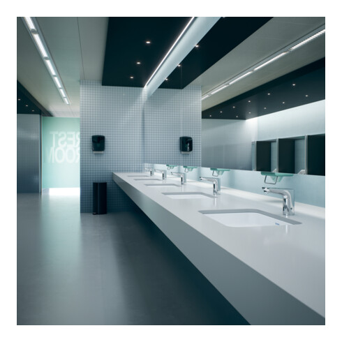 Duravit Robinet lavabo infrarouge Sensor 1 réseau, A 122 mm, temp. eau régl., chr