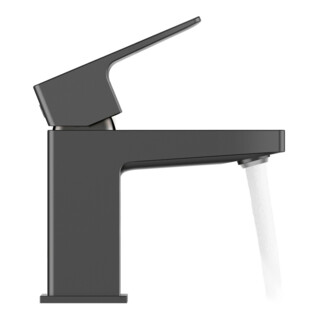 Duravit Robinet mitigeur lavabo S Manhattan Sortie 95mm, sans vidage, noir mat