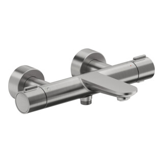 Duravit Robinet monocommande baignoire Wave AP, mitigeur et inverseur, ES brossé
