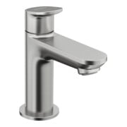 Duravit Robinet sur pied Wave, portée 90 mm, acier inoxydable brossé