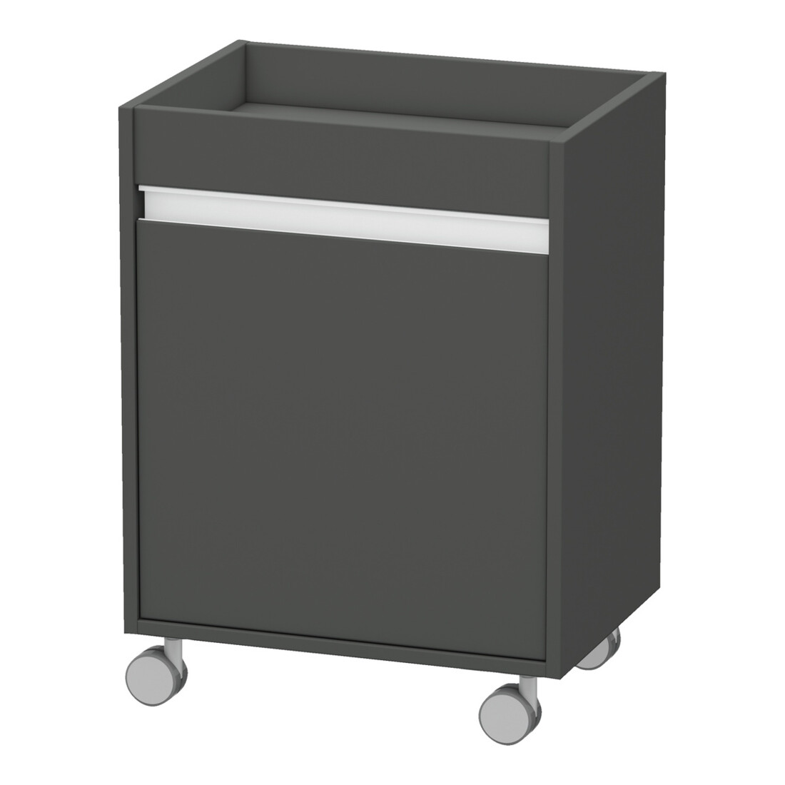 Duravit Rollcontainer Ketho 50x36x67 cm, porte à gauche, graphite mat