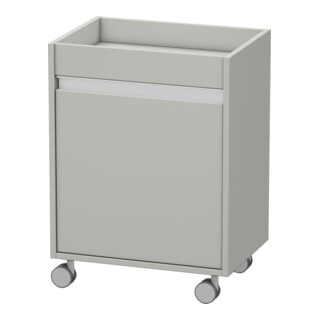 Duravit Rollcontainer Ketho 50x36x67 cm, porte droite, béton gris mat