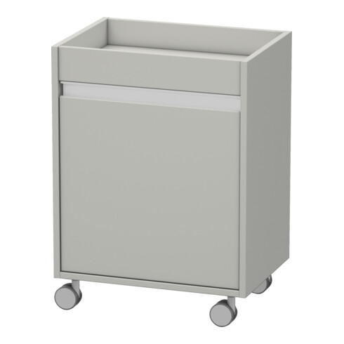 Duravit Rollcontainer Ketho 50x36x67 cm, porte droite, béton gris mat