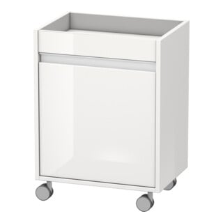 Duravit Rollcontainer Ketho 50x36x67 cm, porte droite, blanc brillant