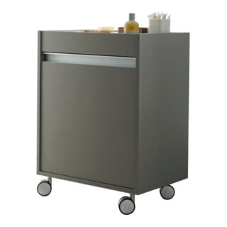 Duravit Rollcontainer Ketho 50x36x67 cm, porte droite, graphite mat