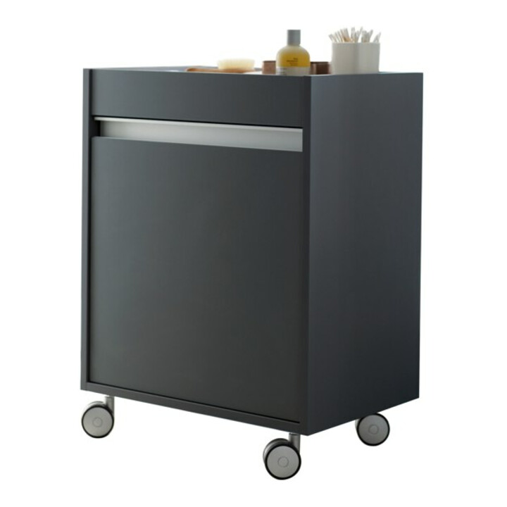 Duravit Rollcontainer Ketho 50x36x67 cm, porte droite, graphite mat