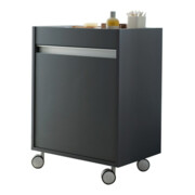 Duravit Rollcontainer Ketho 50x36x67 cm, porte droite, graphite mat-4