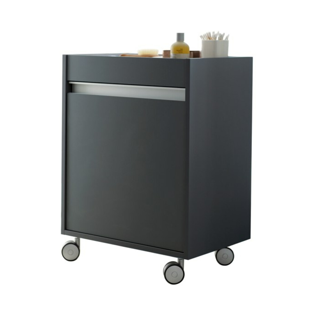 Duravit Rollcontainer Ketho 50x36x67 cm, porte droite, graphite mat