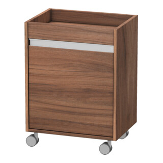 Duravit Rollcontainer Ketho 50x36x67 cm, porte droite, noyer naturel