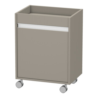 Duravit Rollcontainer Ketho 50x36x67 cm, porte gauche, basalte mat