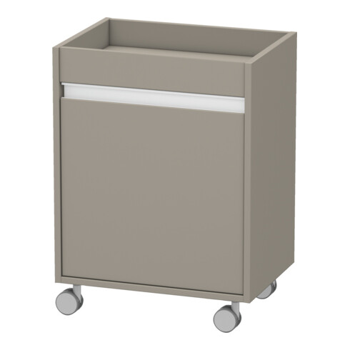 Duravit Rollcontainer Ketho 50x36x67 cm, porte gauche, basalte mat