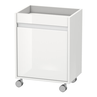 Duravit Rollcontainer Ketho 50x36x67 cm, porte gauche, blanc brillant