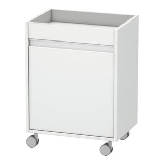 Duravit Rollcontainer Ketho 50x36x67 cm, porte gauche, blanc mat