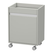 Duravit Rollcontainer Ketho 50x36x67 cm, porte gauche, gris béton mat