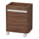 Duravit Rollcontainer Ketho 50x36x67 cm, porte gauche, noyer foncé-1