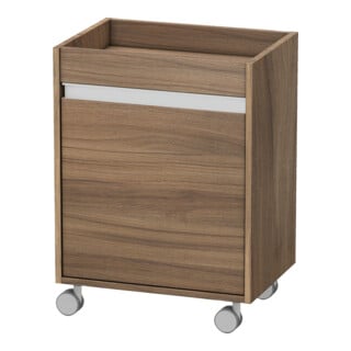 Duravit Rollcontainer Ketho 50x36x67 cm, porte gauche, noyer naturel