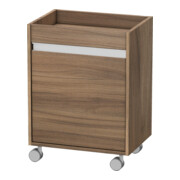 Duravit Rollcontainer Ketho 50x36x67 cm, porte gauche, noyer naturel