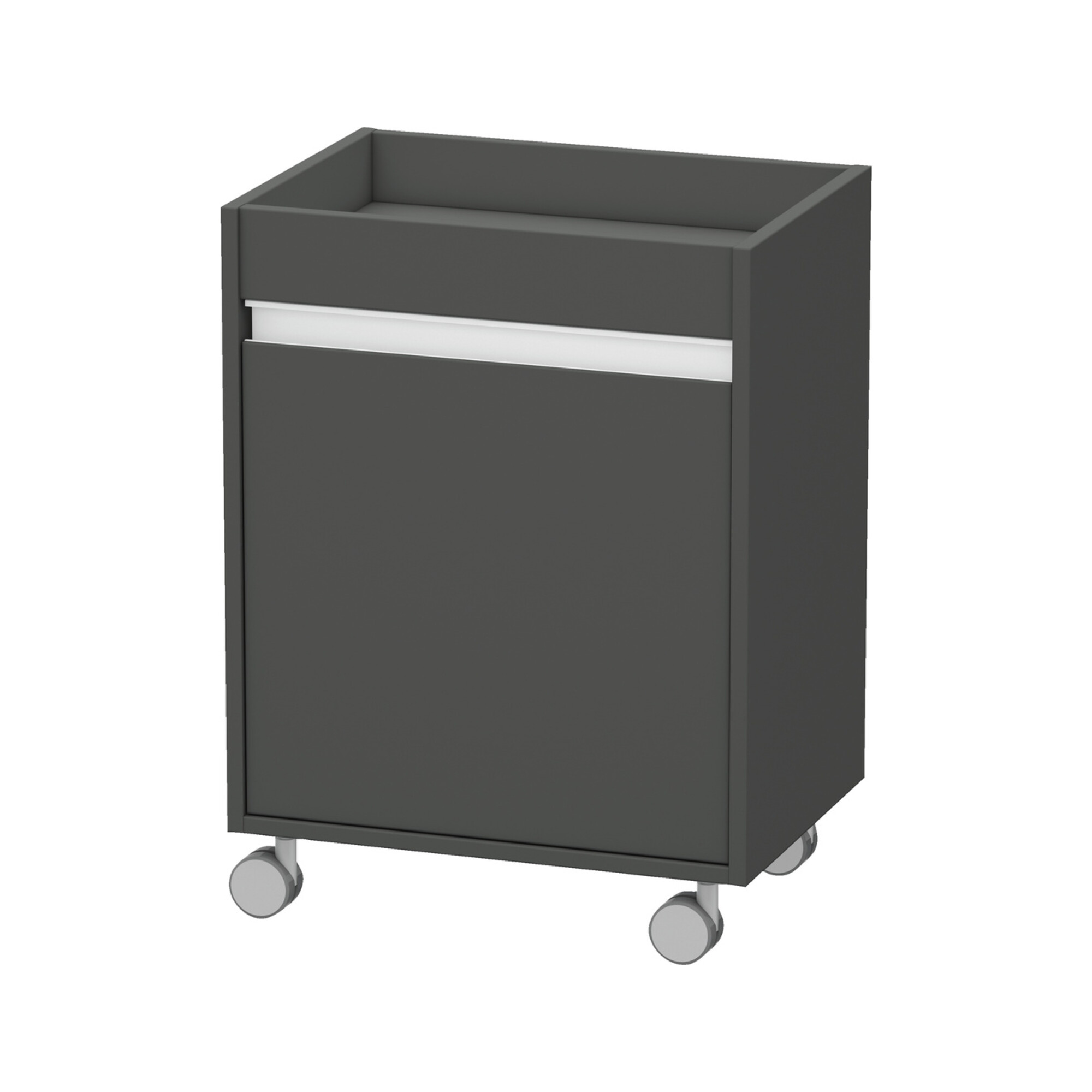 Duravit Rollcontainer Ketho 50x36x67cm, Tür links, graphit matt
